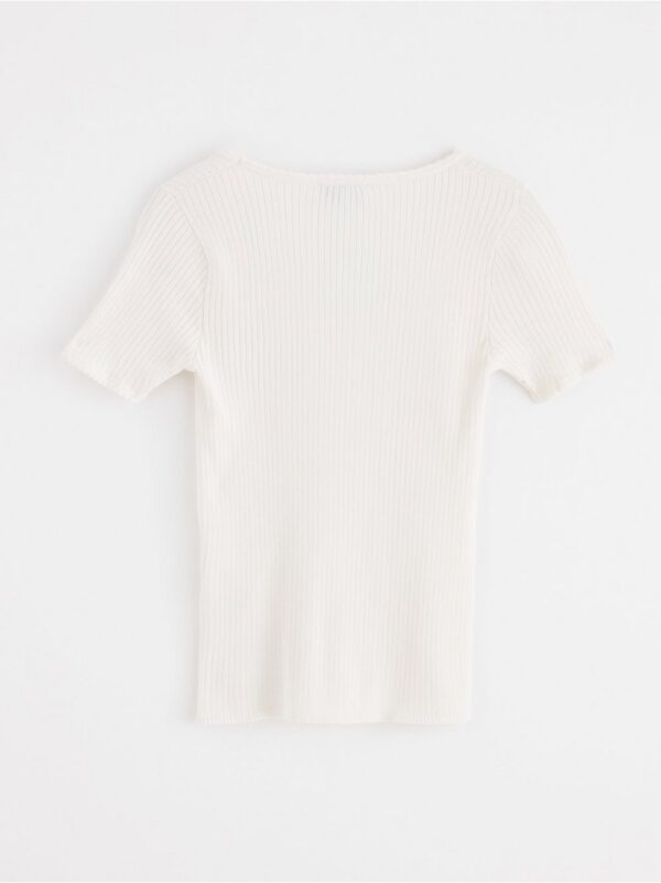 Ribbed Short sleeve top - 3000474-300