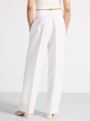 Straight Trousers in linen blend - 3000624-7862
