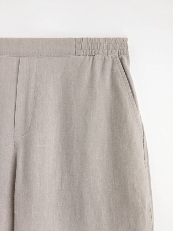 BELLA  Straight Trousers in linen - 3000674-8656