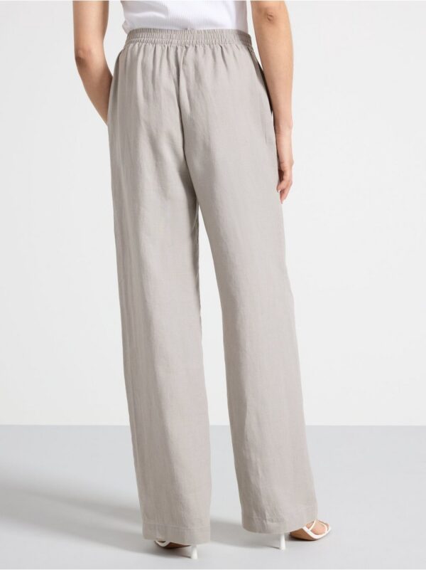 BELLA  Straight Trousers in linen - 3000674-8656