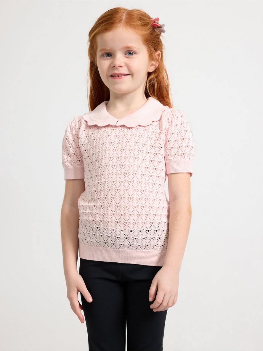 Majica – Short-sleeved Pattern knit Top