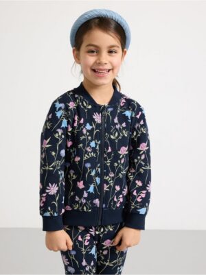 Patterned Sweatshirt with zip - 3001030-2521