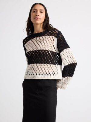 Hole-knit jumper - 3001570-80