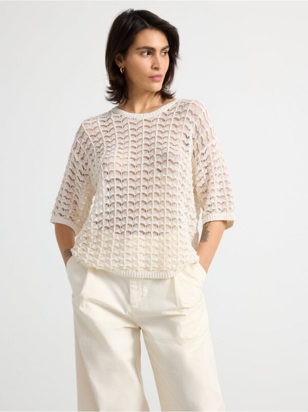 Hole-knit jumper - 3002217-9609