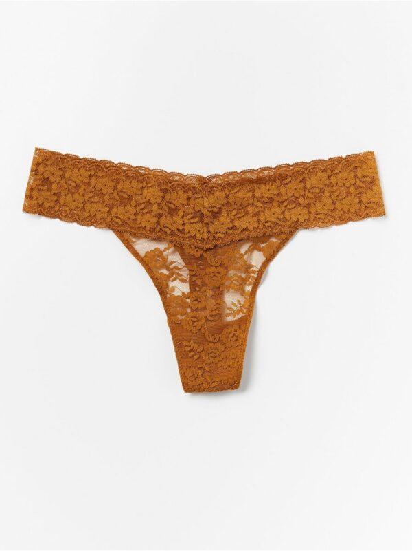 Thong Low with Lace - 7849811-6706