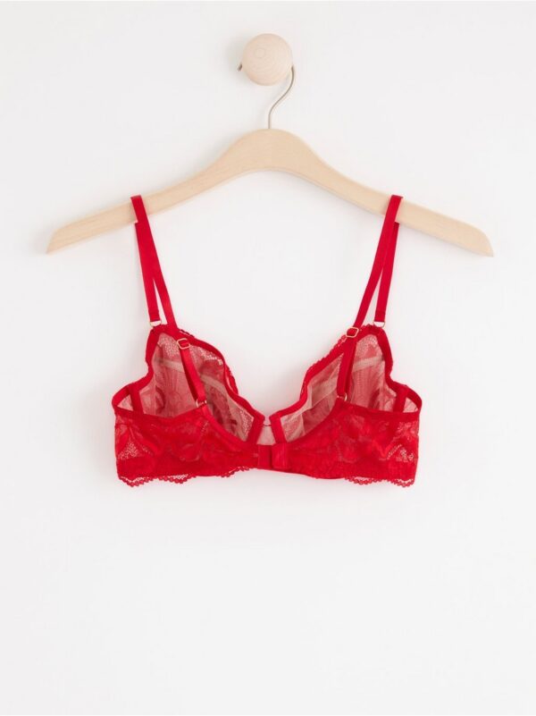 Unpadded bra with lace - 8195948-7251
