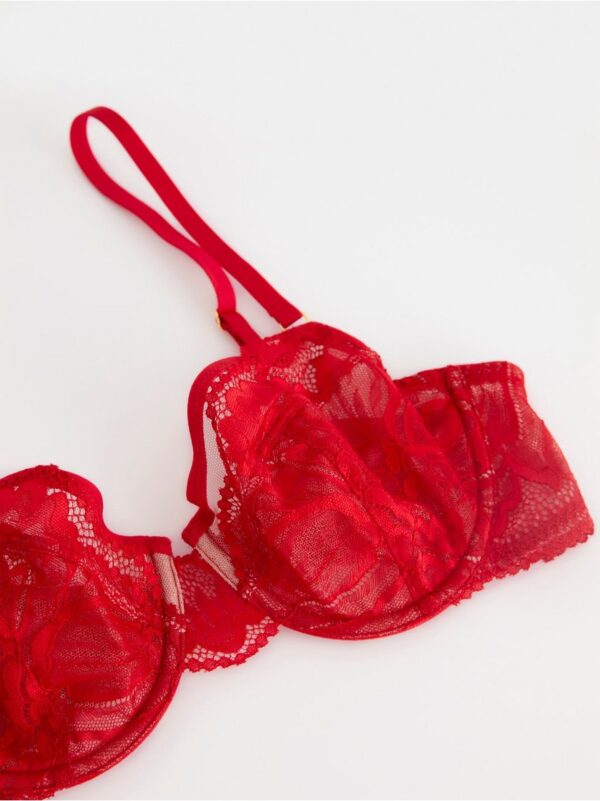Unpadded bra with lace - 8195948-7251