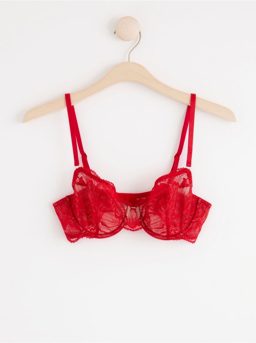 Brushalter – Unpadded bra with lace
