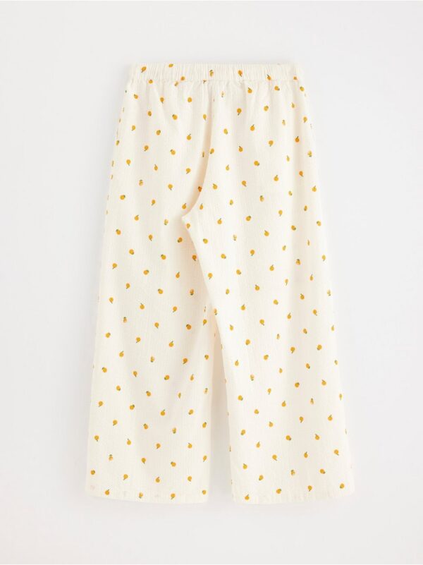 Pyjama trousers in seersucker - 8579929-300