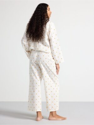Pyjama trousers in seersucker - 8579929-300