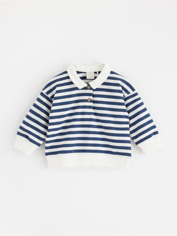 Striped jumper with collar - 8622997-325