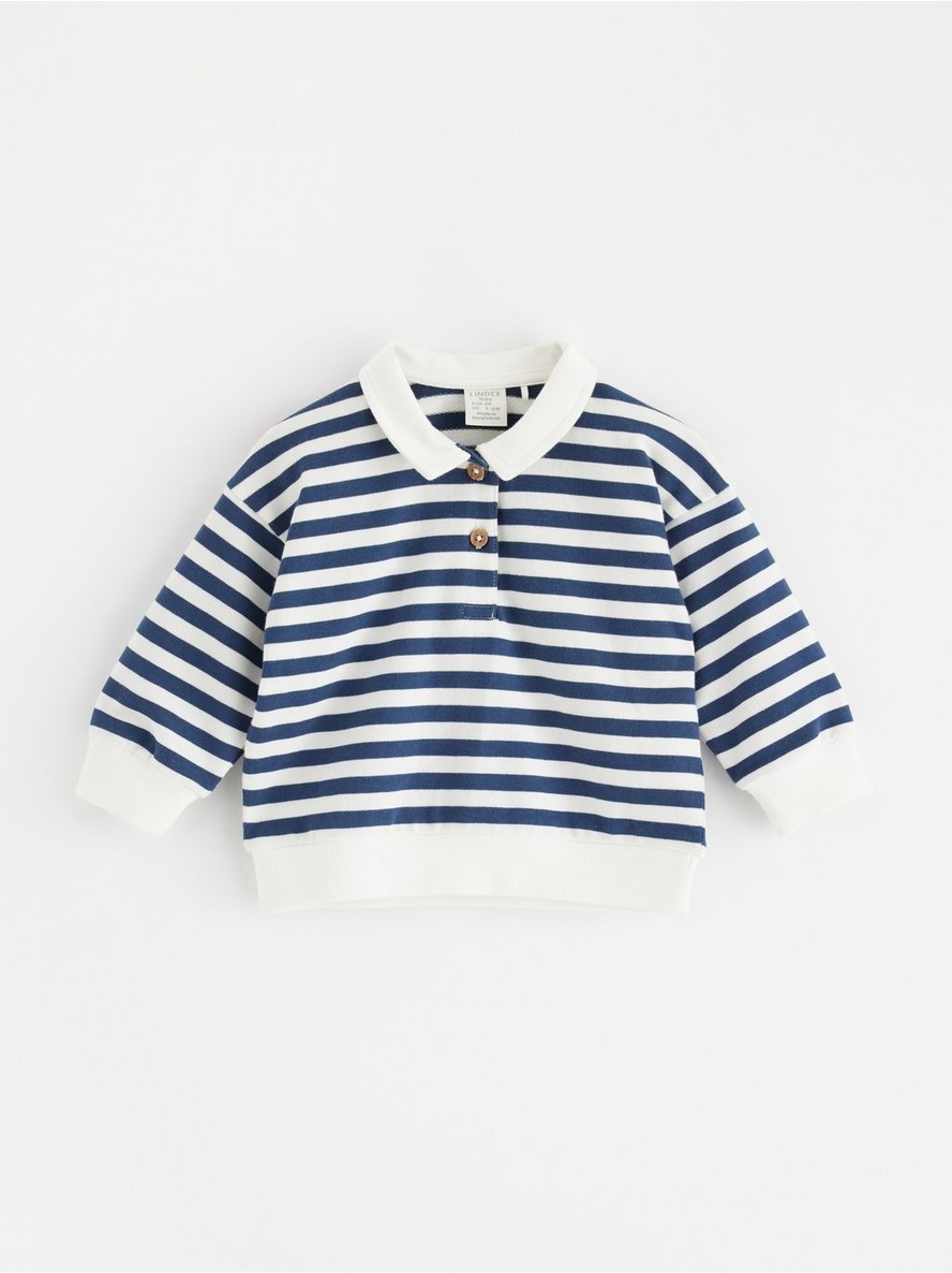 Dukserica – Striped jumper with collar