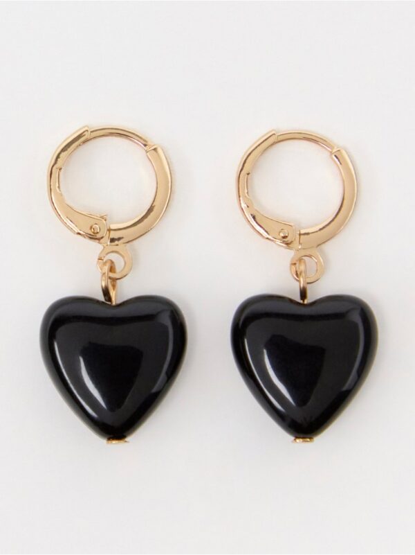 Earrings with hearts - 8654402-80