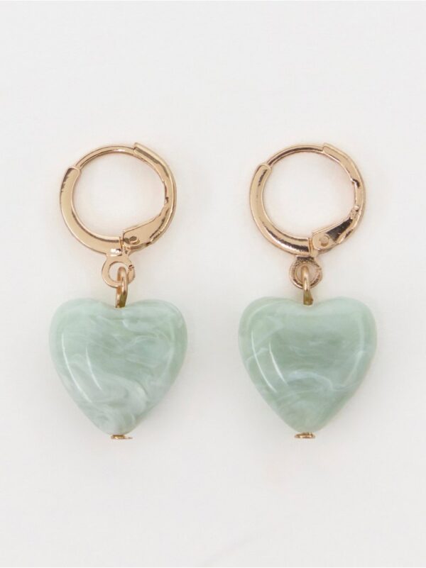 Earrings with hearts - 8654402-910