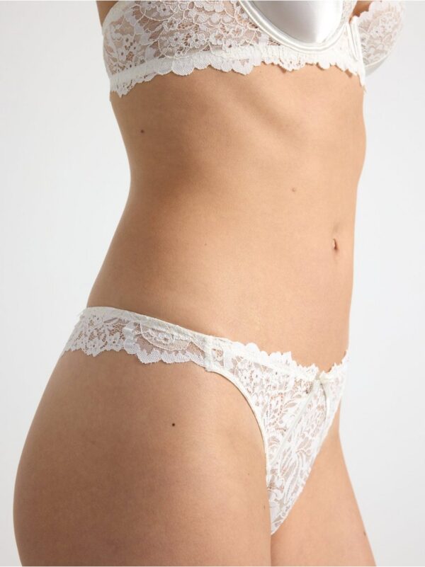 ella m –  thong in lace with low waist - 8665896-6886