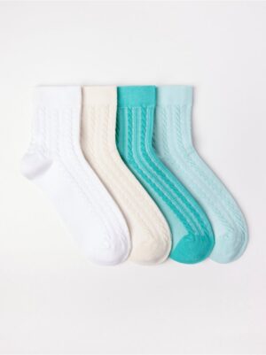 4-pack  high ankle socks - 8710888-4051
