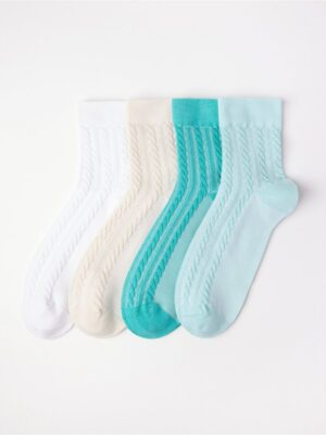 4-pack  high ankle socks - 8710888-4051