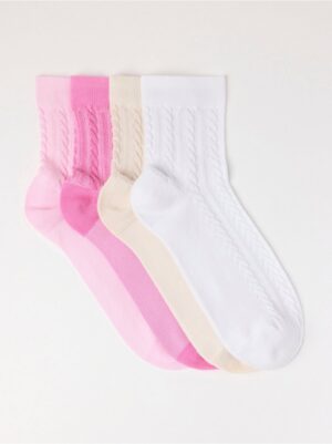 4-pack  high ankle socks - 8710888-7821