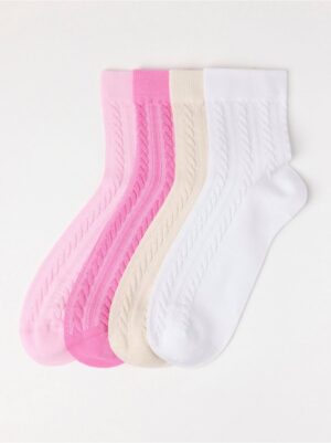 4-pack  high ankle socks - 8710888-7821