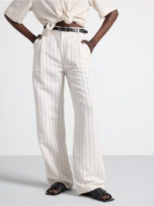 Trousers in linen blend - 3000167-7403