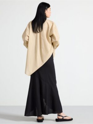 Maxi skirt in linen blend - 3000501-80
