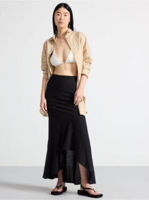 Maxi skirt in linen blend - 3000501-80