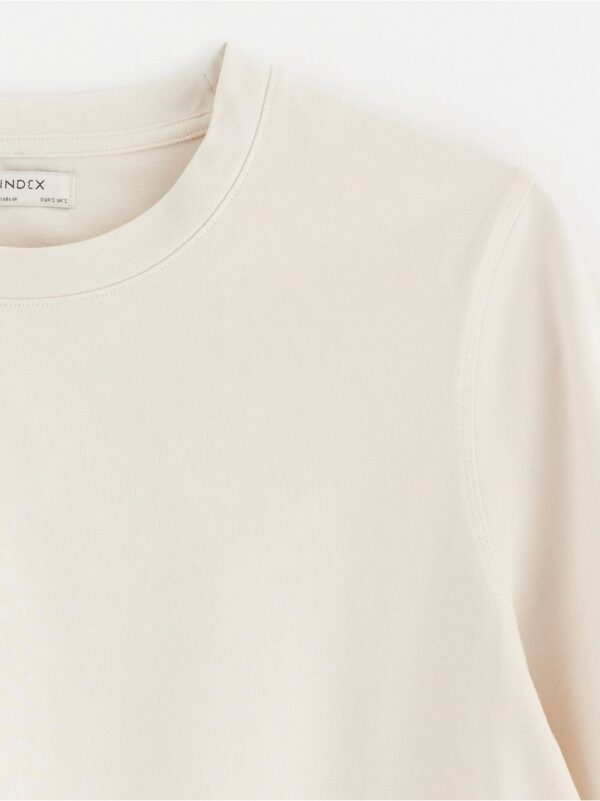 Short sleeve top in heavy cotton - 3000508-1230