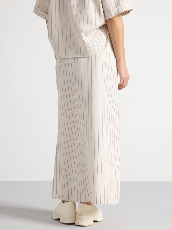 Maxi skirt in linen blend - 3000510-7403