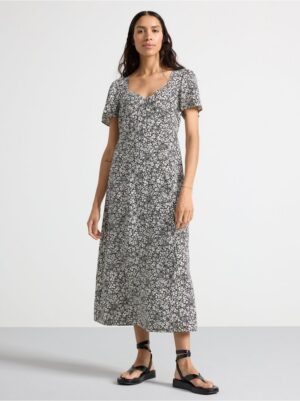 Short-sleeved maxi dress - 3000606-80