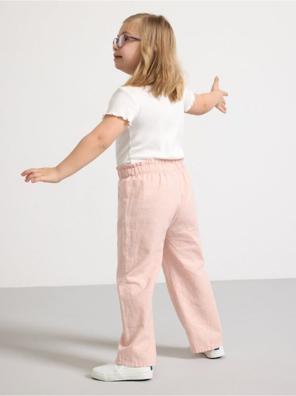 Trousers in linen blend - 3000625-6928