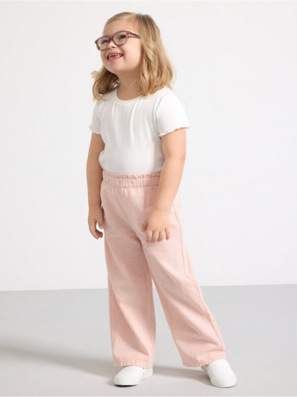 Trousers in linen blend - 3000625-6928