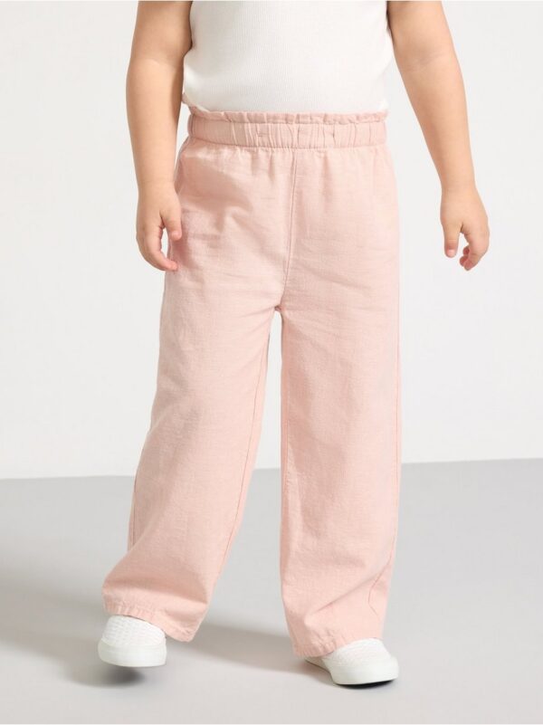 Trousers in linen blend - 3000625-6928