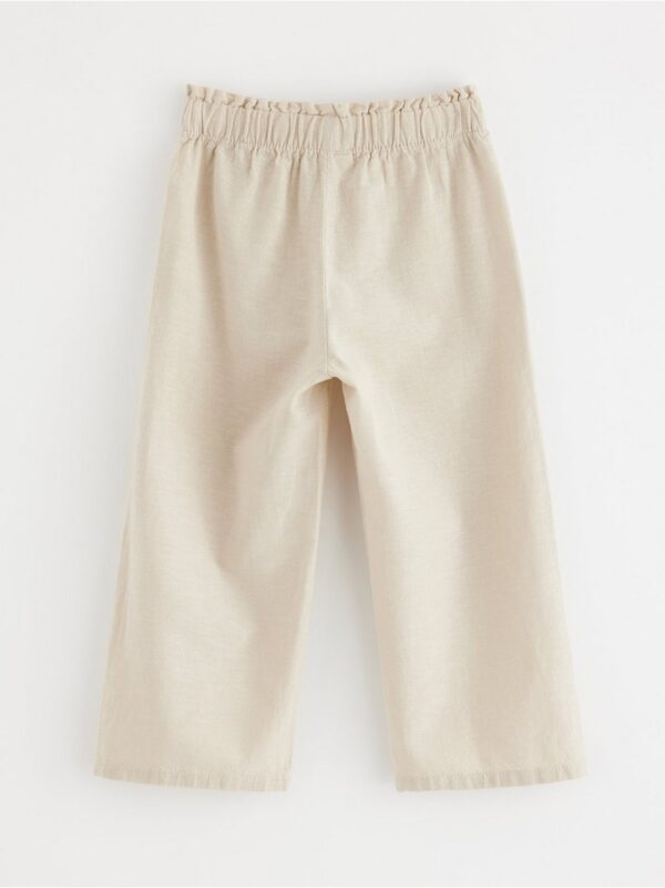 Trousers in linen blend - 3000625-7398