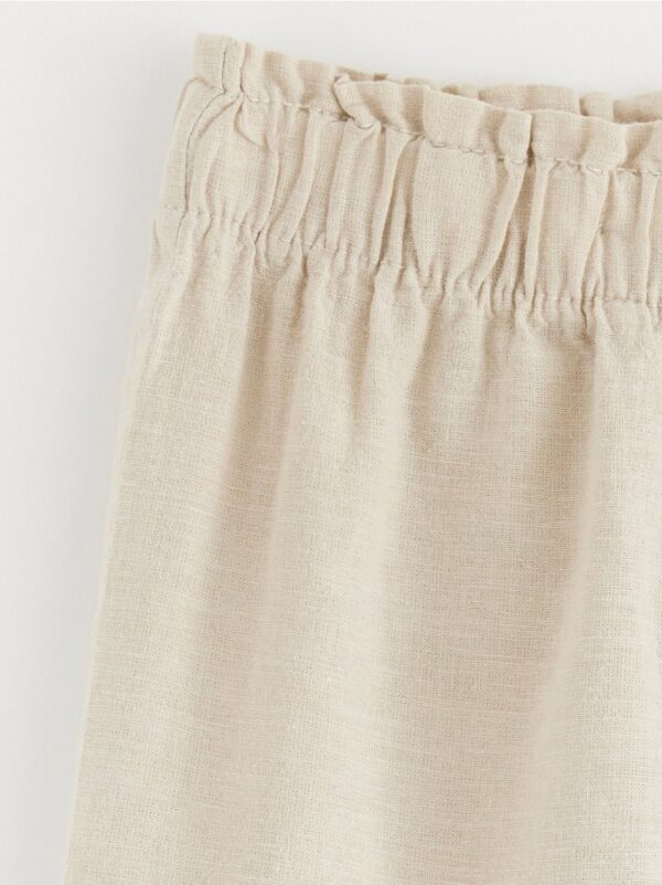 Trousers in linen blend - 3000625-7398
