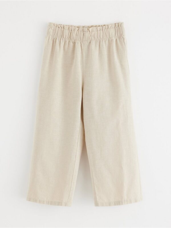 Trousers in linen blend - 3000625-7398