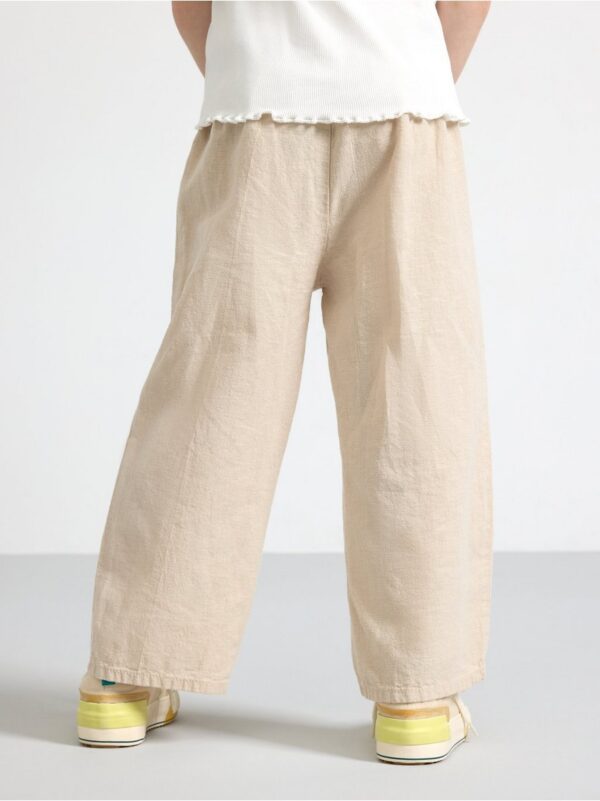 Trousers in linen blend - 3000625-7398