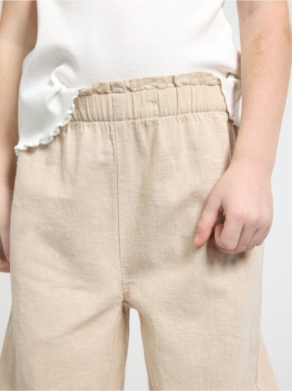 Trousers in linen blend - 3000625-7398