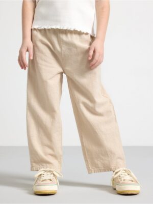 Trousers in linen blend - 3000625-7398
