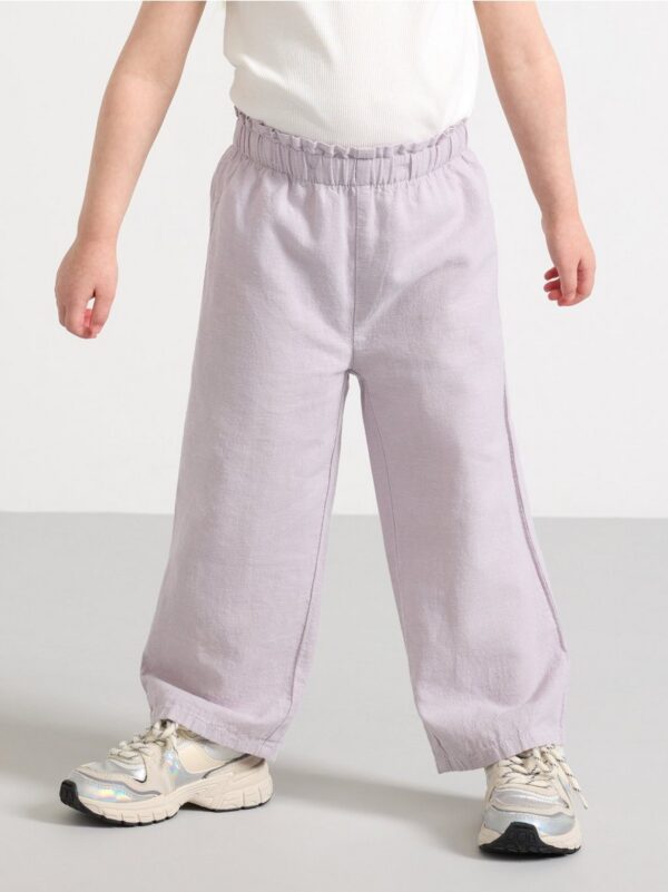 Trousers in linen blend - 3000625-9959