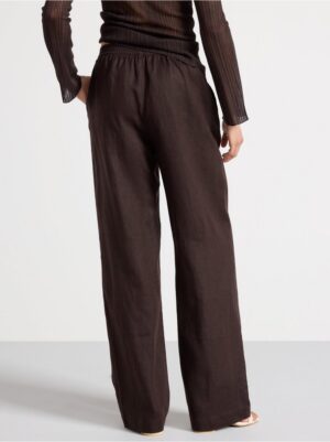 BELLA  Straight Trousers in linen - 3000674-9602