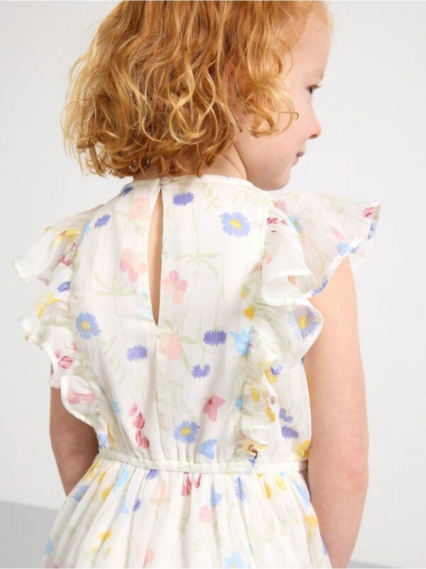 Patterned Dress in chiffon - 3000780-325