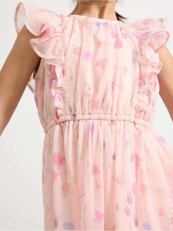 Patterned Dress in chiffon - 3000780-7491