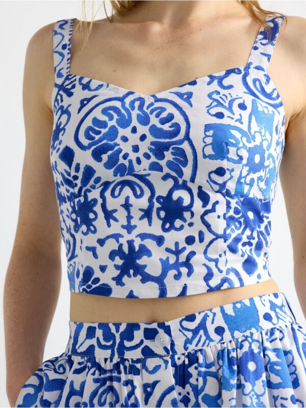 Cropped tank top - 3000839-6838