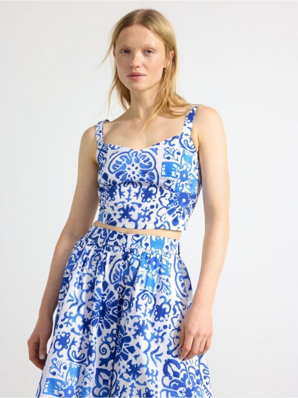 Cropped tank top - 3000839-6838