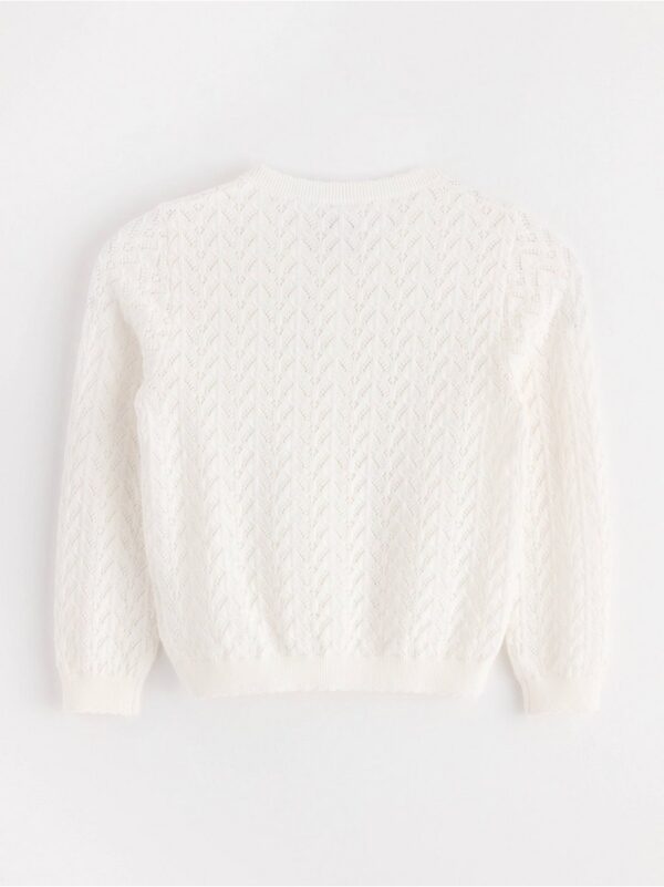 Pattern knit Cardigan - 3000873-325