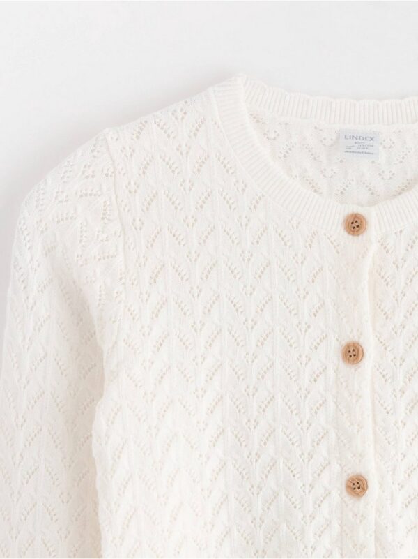 Pattern knit Cardigan - 3000873-325