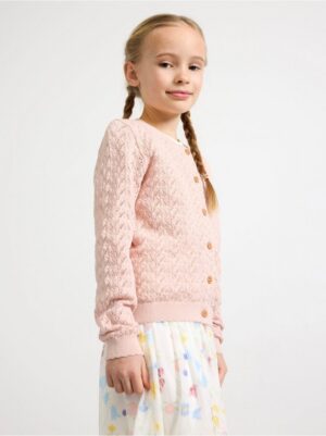 Pattern knit Cardigan - 3000873-6928