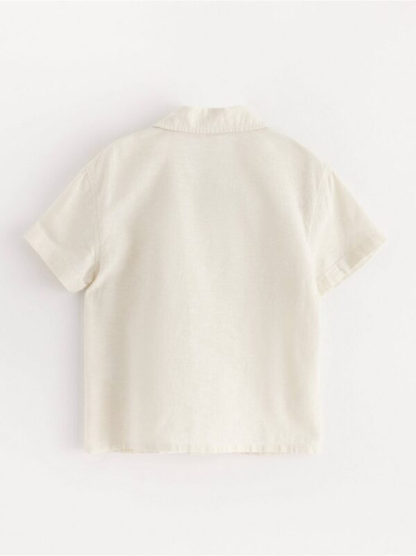 Short-sleeved shirt in linen blend - 3000929-1230