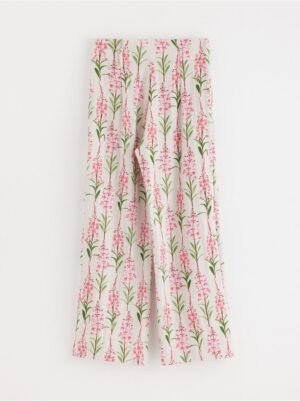 Floral trousers - 3001216-7403