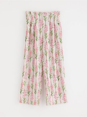 Floral trousers - 3001216-7403